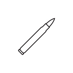 Bullet set icon, logo isolated on white background