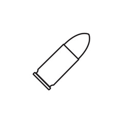 Bullet set icon, logo isolated on white background