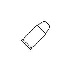 Bullet set icon, logo isolated on white background