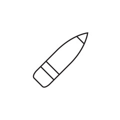 Bullet set icon, logo isolated on white background