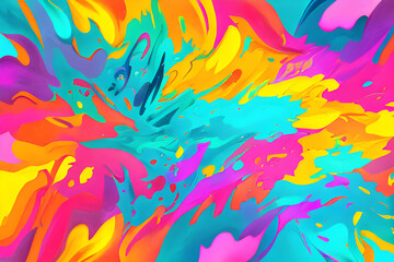 Fototapeta na wymiar colored splashes, beautiful background, abstract art, 8k, muted colors, soft shades, clear focus, digital drawing, Generative AI, Generative, AI