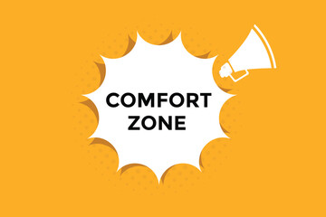 Fototapeta na wymiar Comfort zone button web banner templates. Vector Illustration 