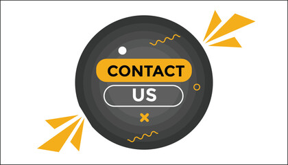 Contact us button web banner templates. Vector Illustration 
