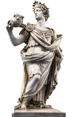 Fototapeta na wymiar antique Apollo Belvedere statue on white background