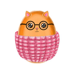 Cat cute meow,cat,animal,illustration,tabby pet ,hand drawn,kitten,fat,fatcat,chubbyca, chonky cat