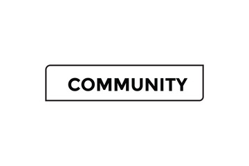 Community button web banner templates. Vector Illustration 
