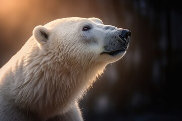 Obraz na płótnie Canvas King of the Arctic: Powerful Polar Bear in its Natural Habitat