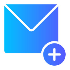 Fototapeta premium add gradient icon