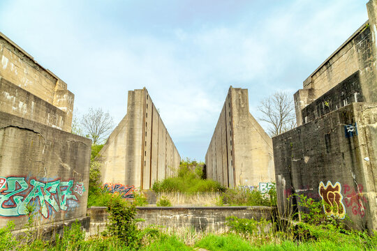 Schleuse W&uuml;steneutzsch, Leuna, Deutschland 