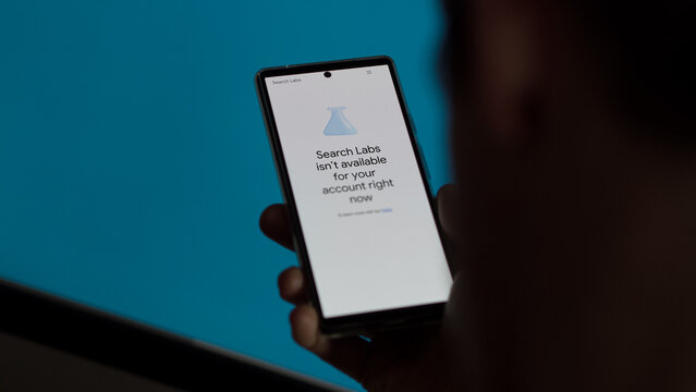 Google Search Labs app declining access to the waitlist.  