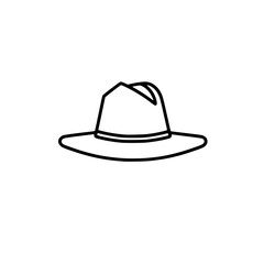 floppy hat vector illustration isolated on transparent background