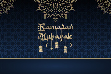 simple and moedrn ramadan background banner