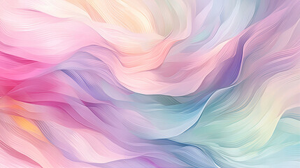 Obraz premium Abstract background blend of soft pastel colors. Hues of pink, lilac, and mint green. The background features a subtle. Created with Generative AI