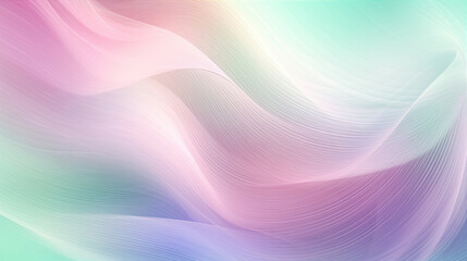 Fototapeta premium Abstract background blend of soft pastel colors. Hues of pink, lilac, and mint green. The background features a subtle. Created with Generative AI
