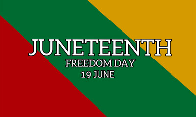 Illustration vector graphic of juneteenth freedom day celebration