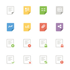 folders and files set icons