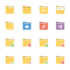 folders and files set icons