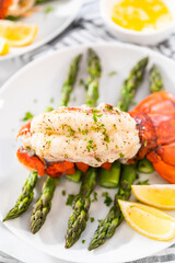 Garlic lobster tails