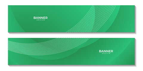 abstract green wave gradient background