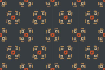 Ethnic Ikat fabric pattern geometric style.African Ikat embroidery Ethnic oriental pattern gray background. Abstract,vector,illustration.For texture,clothing,scraf,decoration,carpet,silk.