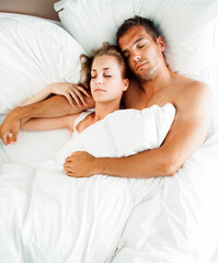 Obraz na płótnie Canvas Couple Sleeping
