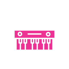 Keyboard Midi Music Solid Icon