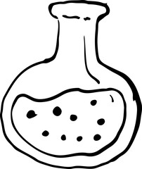 Sketch science test tube
