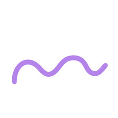 Purple line wavy