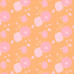 Image Impression of lollipops. Abstract shapes.