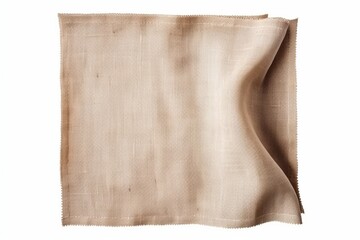 Natural linen napkin Generative AI