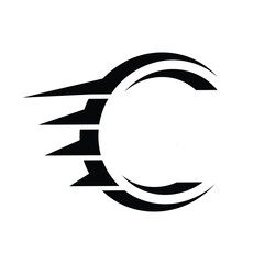 c graphic logo element, c letter graphic icon vector template