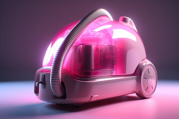 Inteligenty odkurzacz przyszłości - nowoczesne sprzątanie - Intelligent vacuum cleaner of the future - modern cleaning - AI Generated