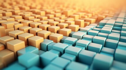 Obraz premium abstract cube background Generative AI