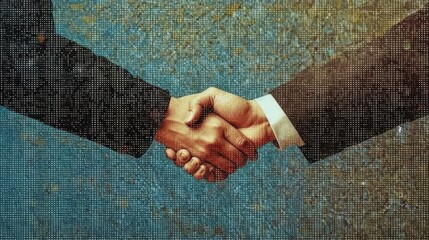 Partnership Handshake Greeting Handshake Corporate Business Concept, generative Ai