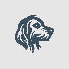 Obraz premium Cute Dog hand drawn face vector illustration