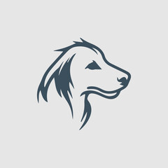 Cute Dog hand drawn face vector illustration