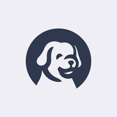 Cute Dog face vector icon