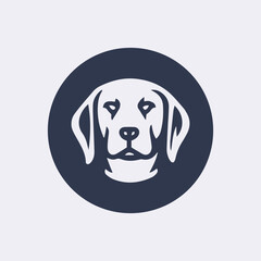 Cute Dog face vector icon