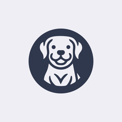 Cute Dog face vector icon
