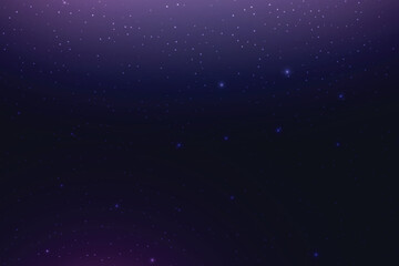 Space sky with stars. Galaxy, universe with copy space for text background. Vector illustration
