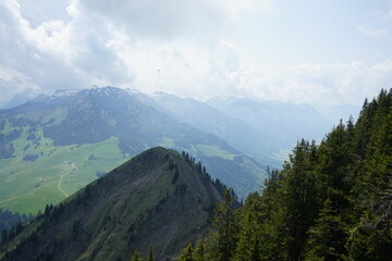 Swiss mountains in central switzerland Uri