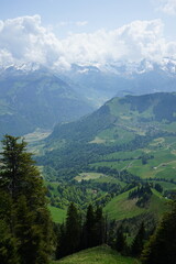 Fototapeta na wymiar Swiss mountains in central switzerland Uri