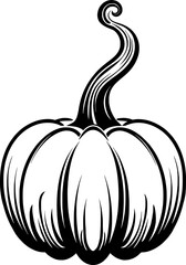 Pumpkin Line Art