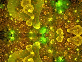 Imaginatory fractal abstract background Image