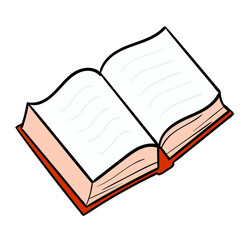 open book with pages Vector