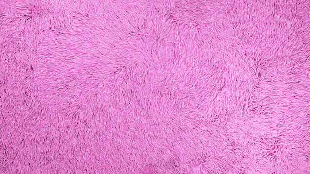 Whimsy Bright Shiny Pink Fur in 3D