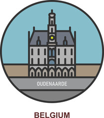 Obraz premium Oudenaarde. Cities and towns in Belgium