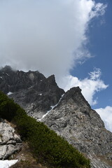 clouds over the mountain