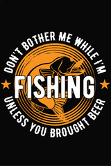 Fishing  T-shirt Design.