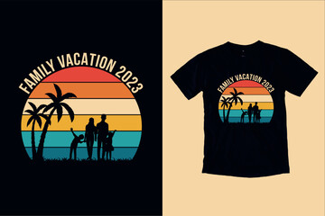 Family Vacation 2023 Trendy Vintage T-Shart Desgine